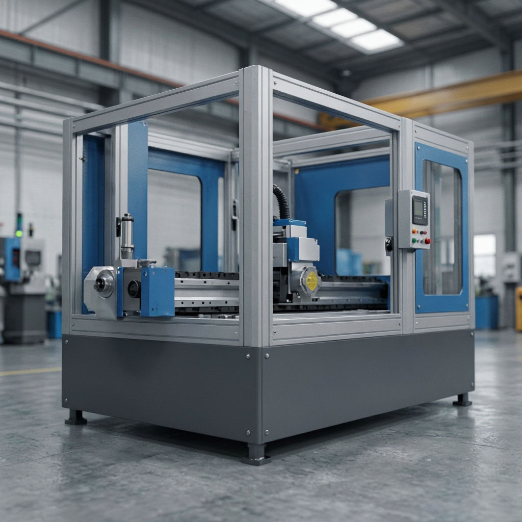 Coated machine base and automation frame